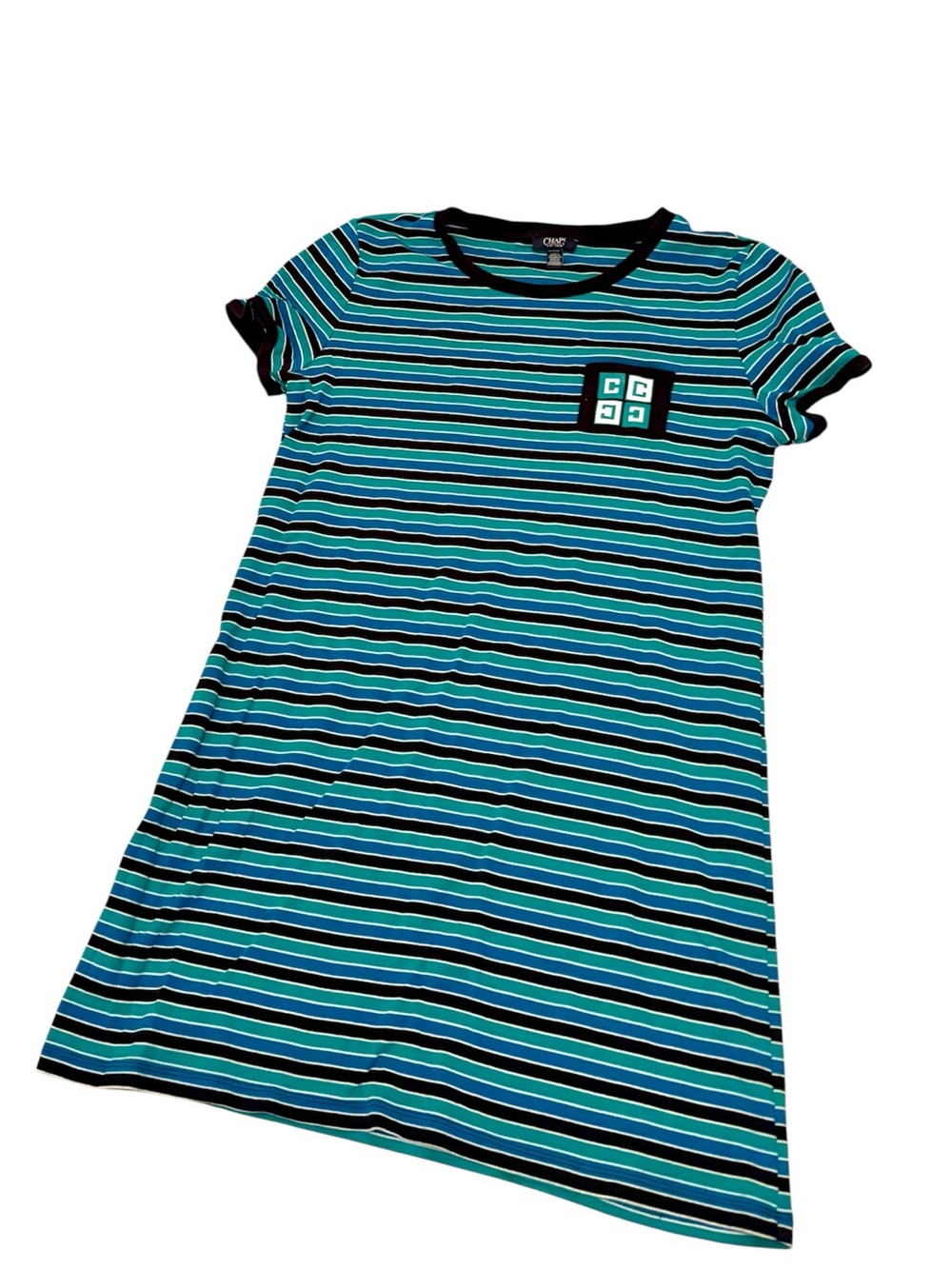 Chaps Women’s Casual Striped Dress.